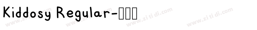 Kiddosy Regular字体转换